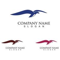 Seagull Logo design, themes, templates graphic elements wildlife animal vector