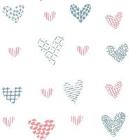 cute simple seamless patterns for valentine's day or birthday for decoration fabric and packaging vector