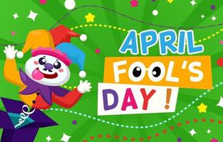 April Fool's Day Background vector