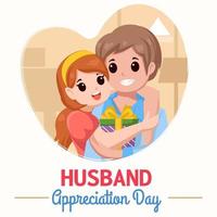 Husband Appreciation Day Concept vector