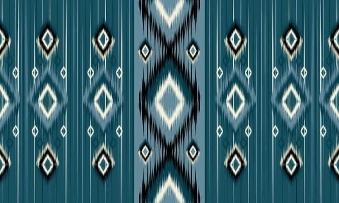 Geometric ethnic oriental pattern traditional Design for background,carpet,wallpaper,clothing,wrapping,Batik,fabric,Vector illustration.embroidery style.