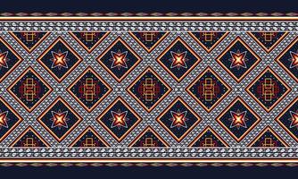 Abstract ethnic geometric pattern design for background or wallpaper. vector