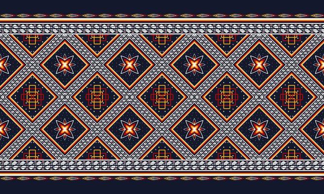 Abstract ethnic geometric pattern design for background or wallpaper.