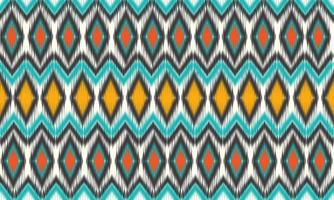 Geometric ethnic oriental ikat pattern traditional Design for background,carpet,wallpaper,clothing,wrapping,Batik,fabric,Vector illustration.embroidery style. vector