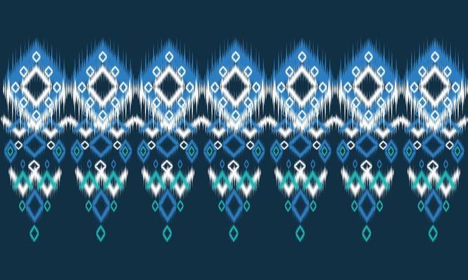 Geometric ethnic oriental pattern traditional Design for background,carpet,wallpaper,clothing,wrapping,Batik,fabric,Vector illustration.embroidery style.