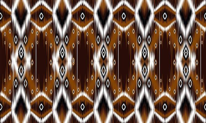 Ikat geometric folklore ornament with diamonds.Design forbackground,carpet,wallpaper,clothing,wrapping,Batik, fabric, Vector illustration.embroidery style.