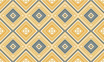 Geometric ethnic oriental ikat seamless pattern. vector