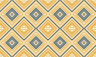 Geometric ethnic oriental ikat seamless pattern. vector