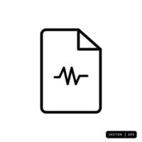 Medical Record Icon Vector - Sign or Symbol