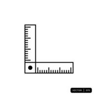 Ruler Icon Vector - Symbol or Sign