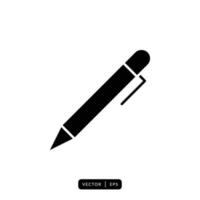 Pen Icon Vector - Sign or Symbol