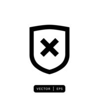 Shield Icon Vector - Sign or Symbol