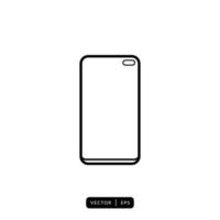 Mobile Phone Icon Vector - Sign or Symbol