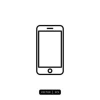 Mobile Phone Icon Vector - Sign or Symbol