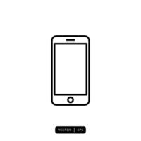 Mobile Phone Icon Vector - Sign or Symbol