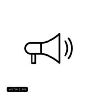 Megaphone Icon Vector - Sign or Symbol