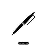 Pen Icon Vector - Sign or Symbol