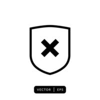 Shield Icon Vector - Sign or Symbol