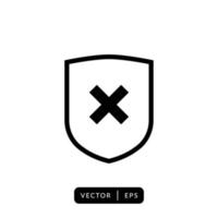 Shield Icon Vector - Sign or Symbol