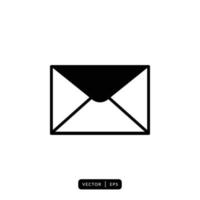 Envelope Icon Vector - Sign or Symbol