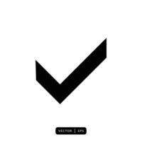 Check Mark Icon Vector - Sign or Symbol