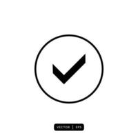 Check Mark Icon Vector - Sign or Symbol