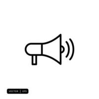 Megaphone Icon Vector - Sign or Symbol