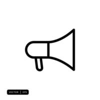 Megaphone Icon Vector - Sign or Symbol