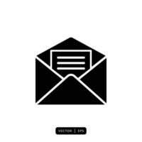 Envelope Icon Vector - Sign or Symbol