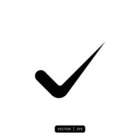 Check Mark Icon Vector - Sign or Symbol