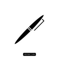 Pen Icon Vector - Sign or Symbol