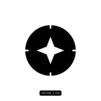 Compass Icon Vector - Sign or Symbol