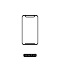 Mobile Phone Icon Vector - Sign or Symbol