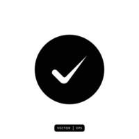 Check Mark Icon Vector - Sign or Symbol