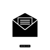 Envelope Icon Vector - Sign or Symbol