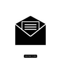 Envelope Icon Vector - Sign or Symbol