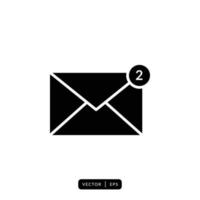 Envelope Icon Vector - Sign or Symbol