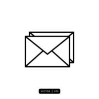 Envelope Icon Vector - Sign or Symbol