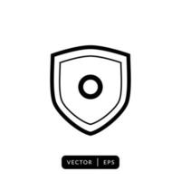 Shield Icon Vector - Sign or Symbol