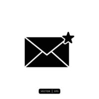 Envelope Icon Vector - Sign or Symbol