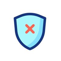 Shield interface icon vector