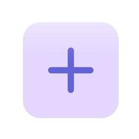 Add Button Flat Icon vector