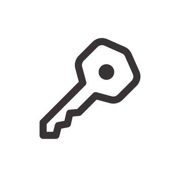 icono de interfaz clave vector