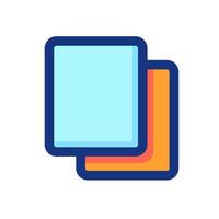 copiar icono para documento vector