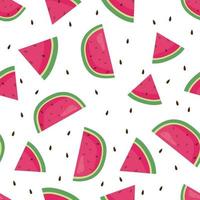 Background with watermelons seamless pattern vector