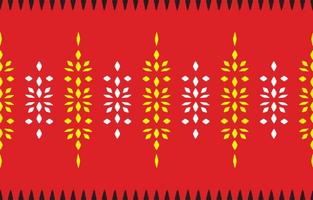 Ethnic abstract flower pattern art. Seamless pattern in tribal, folk embroidery, and Mexican style. Aztec geometric art ornament print.Design for carpet,  clothing, wrapping, fabric, cover, textile vector