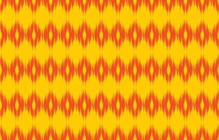 hermoso arte abstracto étnico ikat. patrón amarillo sin costuras en bordado tribal, folclórico, impresión de ornamento de arte de chevron azteca. Diseño para alfombra, papel pintado, ropa, envoltura, tela. vector