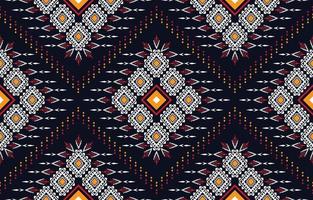 hermoso patrón abstracto étnico azteca sin costuras en bordado tribal, folclórico, diseño de arte chevron. estampado de adornos de arte geométrico.diseño para alfombras, papel tapiz, ropa, envoltura, tela, cubierta vector