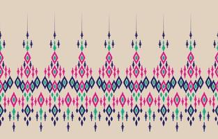 Beautiful Ethnic abstract ikat art. Seamless pattern chevron in tribal, folk embroidery rhombus, and Mexican style. Aztec geometric art ornament print. Design for carpet, wallpaper, wrapping. vector