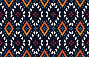 hermoso patrón abstracto étnico azteca sin costuras en bordado tribal, folclórico, diseño de arte chevron. estampado de adornos de arte geométrico.diseño para alfombras, papel tapiz, ropa, envoltura, tela, cubierta vector